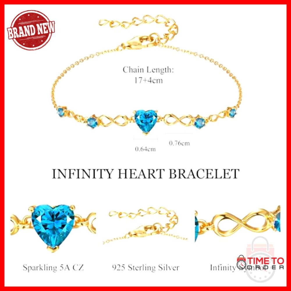 Sterling Silver Adjustable Infinity Heart Charm B… - image 4